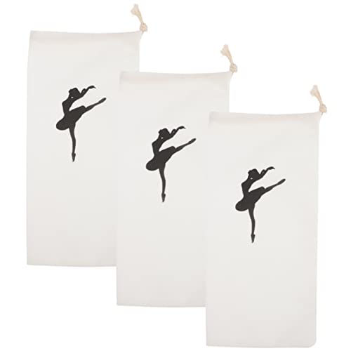 UPKOCH 1 Satz Tanzschuhtasche Ballettschuhe Mädchen Damen Tanztasche Ballett-aufbewahrungstaschen Mit Kordelzug Verschleißfeste Schuhtaschen Reiseschuhtasche Segeltuch 6 Stück von UPKOCH