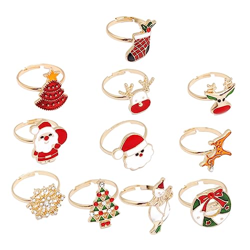 UPKOCH 1 Satz Weihnachtsschmuck Weihnachtsfeierring Cartoon-ring Für Verstellbare Ringe Für Mädchen Ringe Für Jugendliche Mädchen Eheringe Goldene Ringe Urlaub Zinklegierung 11st UPKOCH 1 Satz Weihnachtsschmuck Weihnachtsfeierring Cartoon-ring Für Verstellbare Ringe Für Mädchen Ringe Für Jugendliche Mädchen Eheringe Goldene Ringe Urlaub Zinklegierung 11st von UPKOCH