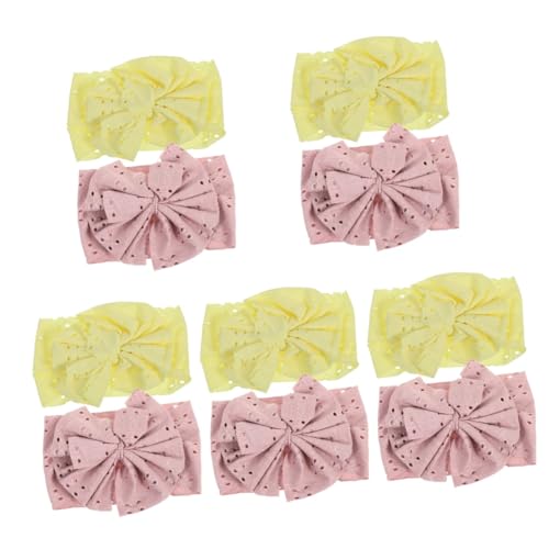 UPKOCH 10 Stk Mädchen Stirnband Elastisches Stirnband Baby-mädchen-stirnband Stirnband Für Kinder Baby-mädchen-turban Haarschmuck Für Babys Haarbänder Kleine Stoff Elastizität Halogentür von UPKOCH