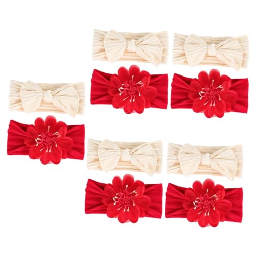 UPKOCH 10 Stk stirnband headband Flower headband Stirnband für Kleinkinder neugeborenes Schleifenhaarband Kopftuch haarschmuck -Blumen-Haarband elastisches -Stirnband von UPKOCH