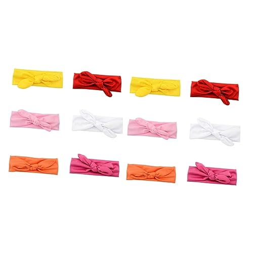 UPKOCH 12 Stk Stirnband für Kinder baby stirnbänder Kaninchen-Stirnband tägliche Kopfbedeckung Haargummi haarschmuck Stirnband mit Schleife für Babys baby haarband Ohr Kosmetik Schal von UPKOCH