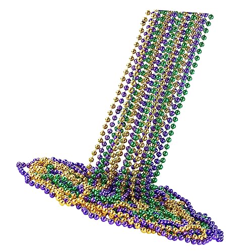 UPKOCH 15 Stück Teiliges Mardi Gras Perlenketten Bunte Halsketten Leichte Partydekorationen für Kostüme Fotorequisiten Geeignet für Karneval Mottofeiern Geburtstag von UPKOCH