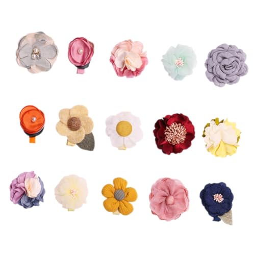 UPKOCH 15St Haarspangen-Set Blumenhaarspangen für Frauen Haarspangen Haarspangen Haar Klammern Haarblumen Blumenhaarspangen für Mädchen die Blumen Haarnadeln künstliche Haarschmuck von UPKOCH