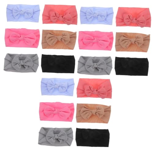 UPKOCH 18 Stk stirnband kinder haarschmuck hair accessories stirnbänder Babyschleifen Schleife-Stirnband Mädchen Elastischer Kopf Zubehör Kopfbedeckung Kleine Nylon von UPKOCH