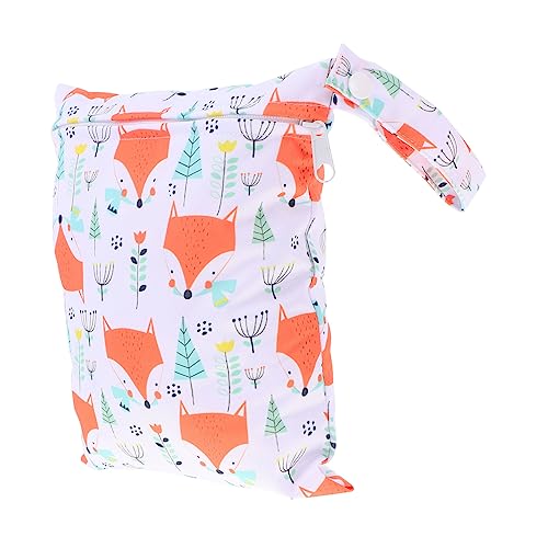 UPKOCH Windel Aufbewahrungstasche Für Babys Wiederverwendbare Wickeltasche 19x24.5cm Mit Feucht Trocken Funktion Strapazierfähiges TPU Material Für Kindergarten Und Ausflüge von UPKOCH