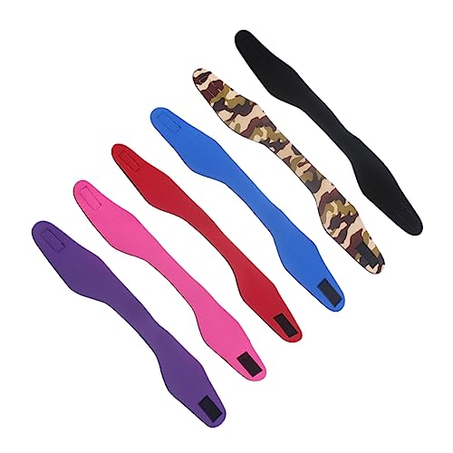 UPKOCH 2 Sätze Teiliges Sport Stirnband Wasserdichtes Neopren Stirnband Für Duschen Und Schwimmen Elastische Ohrenschutz Haarbänder Camouflage Für Sport Und 6 Stücke * 2 von UPKOCH