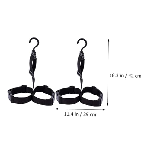 UPKOCH 2 Sätze Verstellbare Outdoor Angelstiefel Halter Trocknungsgurt mit Drehhaken Polyesterband für Wathosen und Stiefel Langlebig Praktisch von UPKOCH
