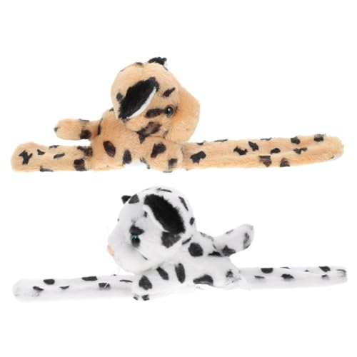 UPKOCH 2 Stück Teiliges Slap Armband mit Tierischem Design Robustes Schnapparmband für Geburtstag Halloween und Weihnachtsfeier Langlebig und Spielerisch Geeignet als Kinderparty von UPKOCH
