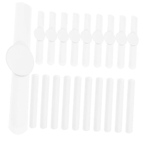 UPKOCH 20stücke Weiße Slap-armbänder Für Junge Mädchen Blanke Snap-armbänder Blanke von UPKOCH