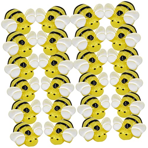 UPKOCH 20St biene DIY zubehör Mikrolandschaftsornamente kleine gelbe bienen -Dekor Miniatur Bienen Sahnekaugummi Handyhülle Kopfbedeckung schmücken Kind Requisiten Harz von UPKOCH