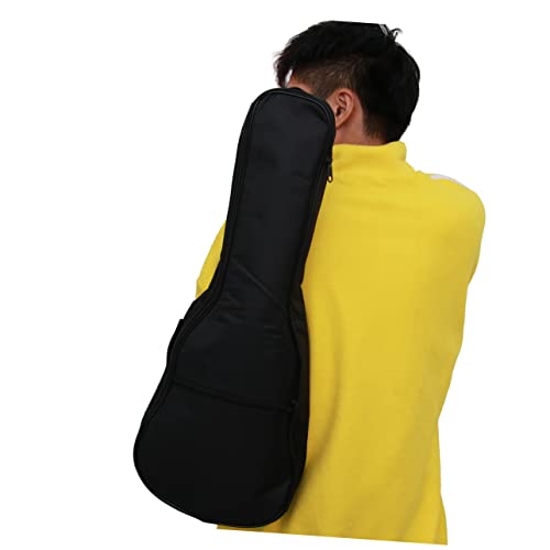 UPKOCH 23 Zoll Folk-Ukulele-Tasche Doppelte Schultertasche Akustikgitarrentasche Aufbewahrung Für Musik Und Telefon Robustes Canvas-Material von UPKOCH