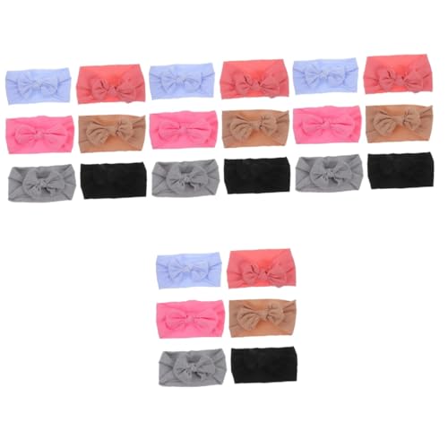 UPKOCH 24 Stk stirnband kinder haarschmuck hair accessories -Stirnbänder für Mädchen Stirnbänder für kleine Mädchen Textur Elastischer Kopf Zubehör Kopfbedeckung Kleinkind von UPKOCH