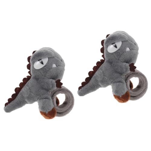 UPKOCH 2St Dinosaurier-Sexkreis Spielzeug ausgestopftes Tier Kinderspielzeug Armbänder Schlagarmband Spielzeug Dinosaurier Plüsch Drucken Papa-Kreis Puppe Knopf Geschenk Stoff von UPKOCH