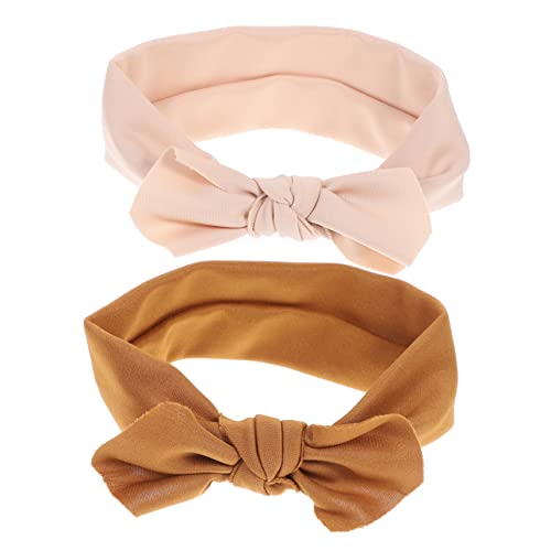 UPKOCH 2St Schleife Stirnband Band Stirnband Baby-Turban-Stirnband Haarschmuck für Babys Haargummis baby stirnbänder Mädchen beugen Haarbänder Baby-Stirnbänder mit Schleifen Hochzeit Pala von UPKOCH