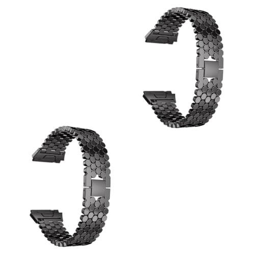 UPKOCH 2st Uhren Damen Armband Reloj Inteligente Edelstahluhr Bands Edelstahlband Metallband Smartwatch-bänder Smartwatch Für Frauen Fräulein Zinklegierung Intelligent von UPKOCH