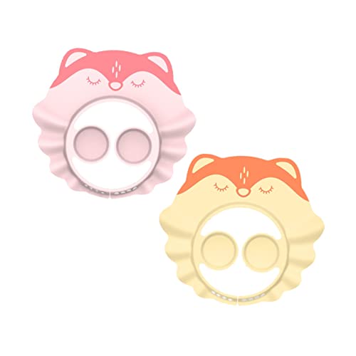 UPKOCH 2stücke Verstellbare Mädchen-badekappen Wasserdichter Haarschutz Für Duschen Und Haarschnitte Cartoon-design Für Kleinkinder Schützend Für Augen Und Ohren von UPKOCH
