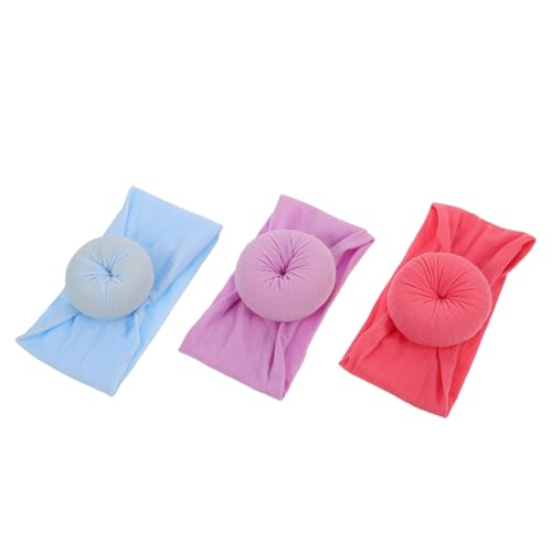 UPKOCH 3stücke Stirnbänder Aus Nylon in Donut-form Für Kleinkinder Bequeme Kopfbedeckungen Für Täglichen Gebrauch Haar-accessoires Für Junge Mädchen von UPKOCH