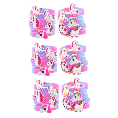 UPKOCH 30 Stk Kinderarmband halloween geschenke halloween assecoires einhorndeko Strapazierfähiges Armband armbänder Handring Einhorn-Armband Silikonringe Karikatur Schmuck Zubehör von UPKOCH