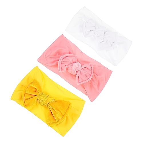UPKOCH 3stücke Bowknot Stirnband Haarschmuck Kopfbedeckung Für Junge Mädchen Junge Mädchen Fotografie Stirnband Dekorative Kopfband Leicht Tragbar von UPKOCH