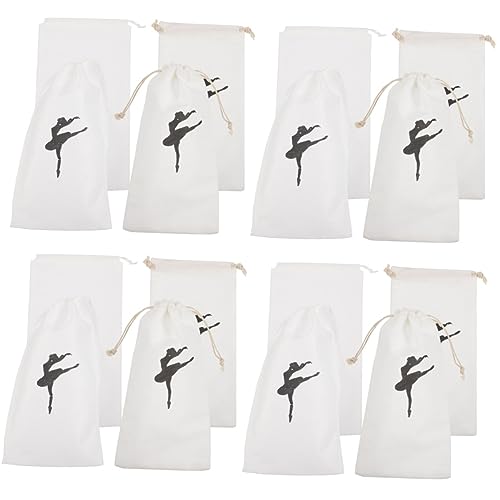 UPKOCH 4 Sätze Tanzschuhe Aufbewahrungstasche Taschen Für Ballettschuhe Tanztaschen Für Mädchen Reisen Tanzwaschbeschuhbeutel Tanzen Kleine Ballettschuhe Tasche Baumwolle 4 Stück * 4 von UPKOCH