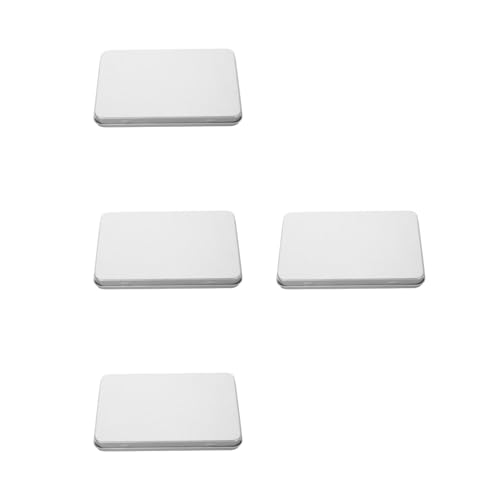 UPKOCH 4 Stück Kompakte Metall-Karten- Tragbar Ausweis-Organisation Organisation Spielkarten (Silber) von UPKOCH