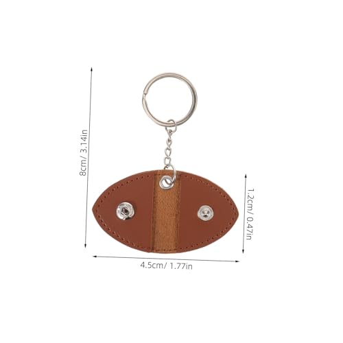 UPKOCH 4 Stück PU Gitarren Plektrum Etui Rock Stil Langlebiger Pick Aufbewahrer Schlüsselanhänger Organizer für Akustikgitarre Ukulele Musiker von UPKOCH