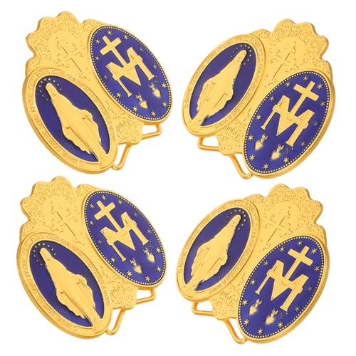 UPKOCH 4 Stück Teiliges Vintage Emaille Abzeichen Faltbare Retro Schreibtisch Dekoration aus Zinklegierung Minimalistisches Büro Ornament für Wohn Arbeitszimmer Kleine Desktop Deko von UPKOCH