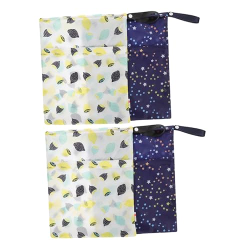 UPKOCH 4stücke wasserdichte Wiederverwendbare -trocken-Taschen Stoffwindeln Gym-Kleidung Reisetaschen Waschbar Für Badeanzüge Kinderwagen Und Toilettenartikel von UPKOCH