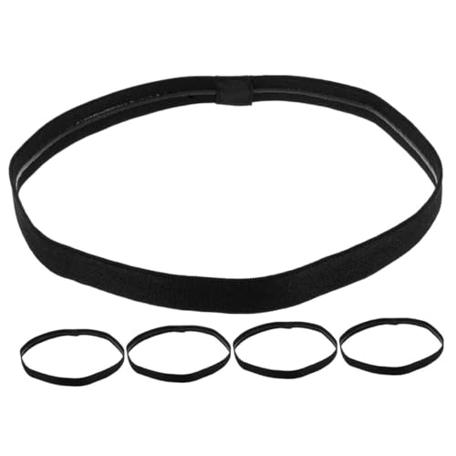 UPKOCH 5 Stück Teiliges Elastische Sport Sweatband Damen und Herren Atmungsaktive Schweißabsorbierende Rutschfeste Dünne Fitness und Yoga Haarbänder für Workout und Outdoor Training von UPKOCH