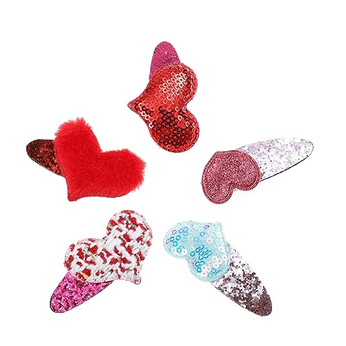 UPKOCH 5stücke Teiliges Herzform Haarspangen Für Mädchen Süße Haarklammern Für Mädchen Haaraccessoire Für Partys Geburtstage Und Besondere Anlässe von UPKOCH