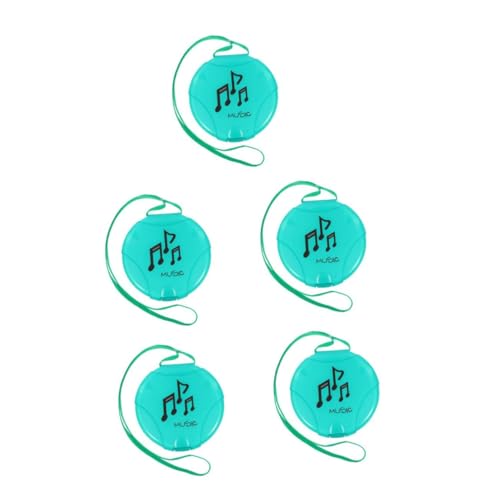 UPKOCH 5st Disc-Tasche Tragbare Cd Sammlungstasche Cd Cd-Paket Cd Runde Cd Bodenstehendes Stativ Cd-cd Halterung Stativ Album-DVD Ob11 Puppenhaus Disc-cd Tragbare DVD Album-cd Stoff Green von UPKOCH