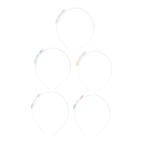 UPKOCH 5stücke Herz-förmige Junge Mädchen Stirnband Mit Cartoon Herz Design Transparente Haarbänder Mit Bonbonfarbenen Quicksand Für Mädchen Party Und Valentinstag von UPKOCH
