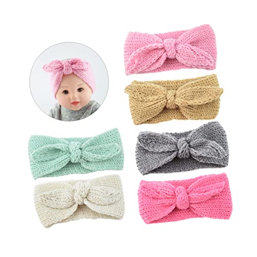 UPKOCH 6 Stk gestrickt Stirnbänder gehäkelt Haarband kinder stirnband haarschmuck Haargummi Turban häkeln leere Schädelmütze Europäisch und amerikanisch Schal Kopfbedeckung Kleinkind von UPKOCH