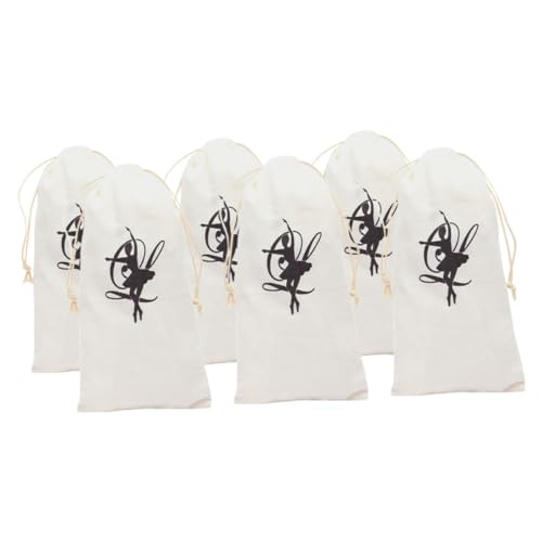 UPKOCH 6 Stück Ballett Schuhbeutel aus Canvas mit Kordelzug Vielseitige Aufbewahrungstaschen für Ballettschuhe und Tanzschuhe Praktische Kleine Tragetaschen für Mädchen und Reisen von UPKOCH