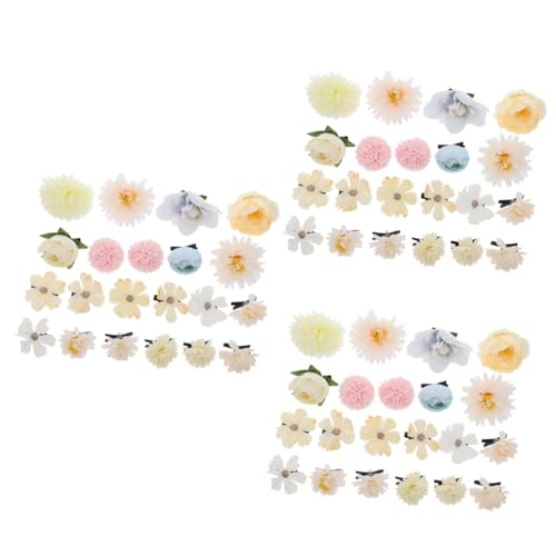 UPKOCH 63 Stk Haarnadel Blumenclips für das Haar Haarspangen Alligator flower hair clips blumenhaarklammer haarschmuck Haarspange für Kleinkinder Frauen Haarspange niedlich Zubehör von UPKOCH