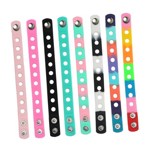 UPKOCH 8 Stück Teiliges Silikonarmband Verstellbare Gummiarmbänder für Partys Elastische und Bequeme Silikonarmbänder Verschiedenen Farben für Veranstaltungen von UPKOCH