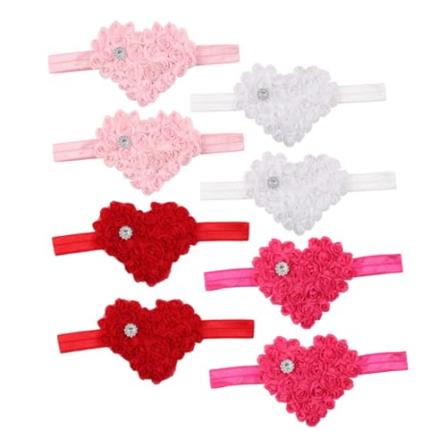 UPKOCH 8st Haarschmuck Für Babystirnbänder -haarbänder Für Mädchen Stirnbänder Für Kleine Mädchen Kopfschmuck -herz-stirnbänder Kleinkind Haarnadel Kleines Mädchen Chiffon von UPKOCH