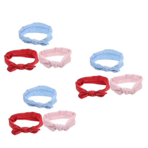 UPKOCH 9 Stk Stirnband baby stirnbänder Baby-Mädchen-Turban Socken mit amerikanischer Flagge elastische Haargummis Haarband Haarpflegezubehör Kopfbedeckung für Babys Punktmuster Tuch Kind von UPKOCH