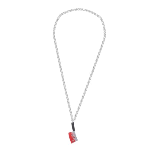 UPKOCH Blutige Cutter Halskette Halloween Schmuck Herren Halskette Modischer Anhänger Leicht Hautfreundlich für Party Cosplay von UPKOCH