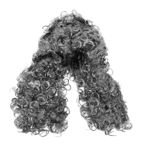 UPKOCH Gerichts-perücke Für Anwälte Authentische Graue Lockige Perücke Für Männer Und Frauen Kostümparty Verkleideter Richter Haar-accessoire Für Cosplay von UPKOCH