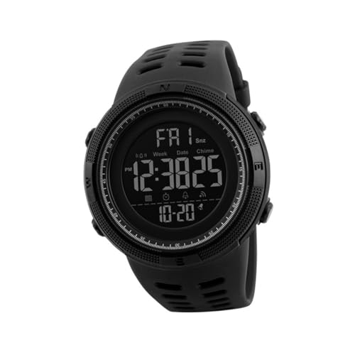 UPKOCH Elektronische Herren Armbanduhr Digital Uhr PC Gehäuse Studenten Outdoor Sport Uhr Schwarz von UPKOCH