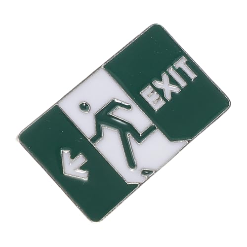 UPKOCH Exit Nachleuchtende Sicherheitsbrosche für Damen und Herren Chic Anstecker für Anzug Kleid Jacke Pullover und Taschen Einzigartiges Design für Modebewusste Outfits von UPKOCH