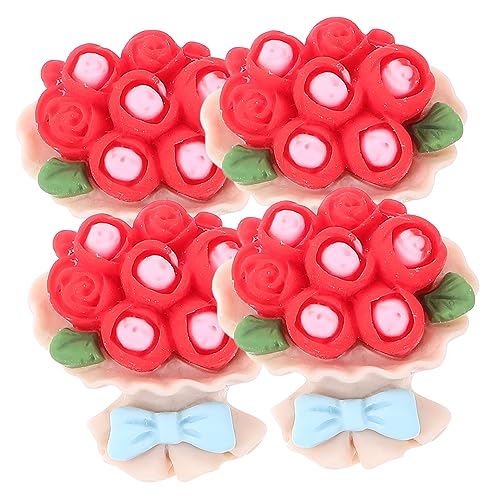 UPKOCH Handgefertigte Blumenanhänger Aus Kunstharz 10 Stück Blumenanhänger-perlen Haarnadel Für Bastelprojekte Für Handyhüllen-ornamente von UPKOCH