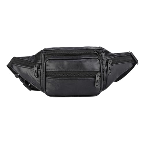 UPKOCH Herren Cowhide Bauchtasche Große Kapazität Sporttasche Tragbare Gürteltasche Für Joggen Radfahren Reisen Alltag von UPKOCH