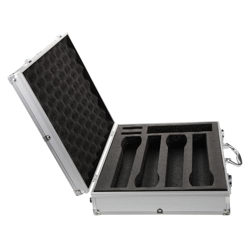 UPKOCH Hartschalenkoffer Für Schnurlose Mikrofone Mikrofon-aufbewahrungskoffer Mit Griff Tragbarer Organizer Für Mikrofon Kabel Und Zubehör von UPKOCH