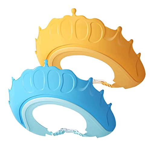 UPKOCH Kleinkind-duschhaube Zum Haarewaschen Baby-badehut-schild 2 Stück Verstellbare Duschhaube Hut Weiches Pp-material Baby-bade-ohrenschutz von UPKOCH