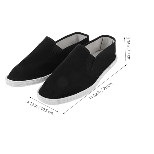 UPKOCH Leichte Taichi Stoffschuhe mit Gepolsterter Sohle für Herren Vielseitige Kung Fu Martial Arts Schuhe in Schwarz Traditionelles Chinesisches Design für Training und Alltag von UPKOCH