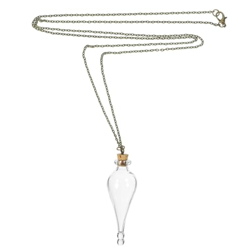 UPKOCH Mini Glasfläschchen Anhänger aus Klarem mit Stopfen Bruchsicheres Miniatur Fläschchen zum Befüllen und Dekorieren Vielseitiger Flakon für DIY Schmuck und Flüssiges Glück von UPKOCH