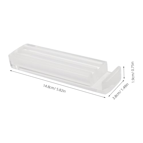 UPKOCH Multifunktionaler Gitarrenplektrumhalter Transparent Platzsparend Praktischer Pick Organizer mit Clipmechanismus für Bass Ukulele Gitarre für Musiker und Desktop-Einsatz von UPKOCH