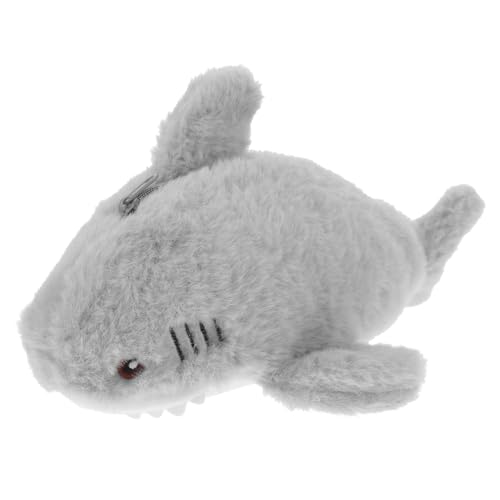 UPKOCH Plüsch Federmäppchen Shark Design Niedliche Dünne Stifttasche mit Reißverschluss Kompakte Kosmetiktasche und Schreibwaren Organizer für Schüler Künstler und Büro Tragbar für von UPKOCH